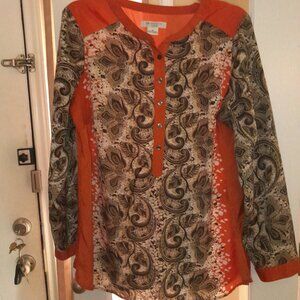 Liz Claiborne long sleeve blouse Size 1X